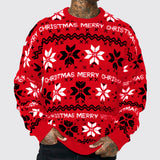 Fongt Men's Autumn And Winter Christmas Day Tuff Sweater Loose Shoulder Long Sleeve Thin Sweater