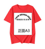 Fongt Pattern Printed T-Shirt Small Batch Order Stable Short Sleeve Top Shirt
