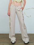 Fongt Sexy V Waist Simple Loose Comfortable Trousers Slimming Casual Small Daily