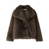 Fongt New Artificial Fur Effect Short Coat