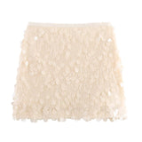 Fongt Women's Autumn And Winter Temperament Light Fashion New Party Squin Mini Skirt
