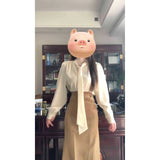 Fongt Complete Set Of Unique And Beautiful High-Rise Half-Sleety Skirt French Shirt Two Sets