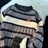 Fongt Design Round Collar Hooded Long-Sleeved Sweater Women's Autumn And Winter Wear Loose Sweet Knitted Bottom Top