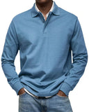 Fongt New Men's Casual Long-Sleeved Button-Down Shirt