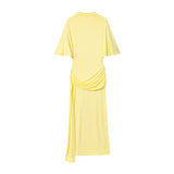 Fongt Homemade New Women's Clothing De-Backed Stacked Decoration Long Dress 4661209
