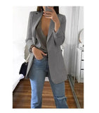 Women's Blazers Jacket Plus Size 4XL 5XL Spring Autumn Jacket Oversize for Woman Office Long Sleeve Coat Casual Clothes