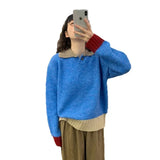 Fongt Collar Soft-Creating Knitted Sweater Women's 2025 Autumn And Winter Korean Design Knitted Top Sweater