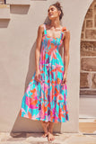 Fongt High-End 2025 Spring And Summer Women's New Sexy Print Slinged Dopamine Wearing Dress Women