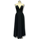 Fongt 2025 New Sexy Long Dress With Chest Dress V Pointed Fish Bone Gird Waist A Swing Dress Woman