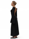 Fongt Sexy Bareback Dress Knitted Thin Autumn And Winter 2023 Holiday