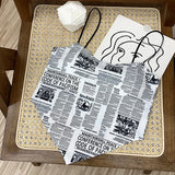 Women's Camisole Newspaper Print Irregular Versatile Tank Tops-Outfit