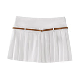 Spring Belt Vest 2010816 Wide Pleated Skirt 7385407-Outfit