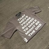 Fongt T-Shirt Five-Sleeved Loose Hip-Hop Top Tide Brand Series