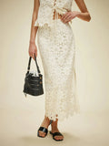 Fongt New Women's Spring Summer French Sleeveless Chiffon Vest Temperament Vest Dress Suit