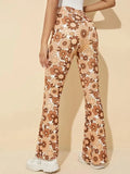 Charming Summer Floral Sexy Bell-bottom