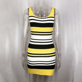 Fongt Women's Sexy Bareback Fashion Striped Babes Sling Bag Ass Skirt Dress