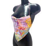 Print Corset Top 2021 Summer Clothes For Women Backless Halter Tank Sexy Crop Tops Y2K 90s E-Girl Fairy Grunge Harajuku