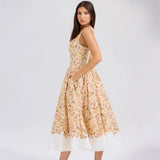 Fongt Women's New Sexy Temperament U Collar Button Broken Dress Dress Dress