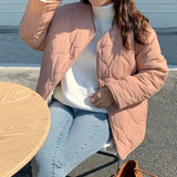 Fongt South Korean Chic New Autumn And Winter Minority Ling Ge Plus Thick Cotton-Padded Clothes Women On Both Sides Wear Lamb Wool Jacket Coat-Outfit