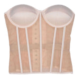 Fongt Net Red Cup Bosom Corset Corset Corset Wedding Dress Bottom Perspective Cool After Tied Corset Steel Bone