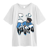 Clouds Anime Boy Print High Street T Shirts Men Cool Hip Hop Oversized T Shirt Loose Casual 100% Cotton Summer Y2K Tops-Outfit