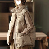 Fongt New Down Cotton Han Version Of Autumn And Winter Loose Thin Horse Clip Women's Fashion Vest