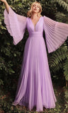 Fongt New Women's Wish Sexy Deep V Long-Sleeved Dress Dress