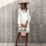 Fongt Summer New Women's Dress National Style Lace Temperament Small Scented