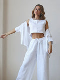 Home Suit High Waist Pants Trouser