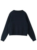 Cardigan Sweaters For Women Irregular Solid Loose O-Neck Korean Vintage Long-Sleeved Female Knit Cardigans Coat