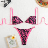 2025 New Leopard Print Sexy Bikini Sling Swimsuit Female Senior Feel Beach Spa
