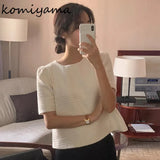 Patchwork Blusas Mujer Small Fragrance Shirts Blouses Puff Short Sleeve Camisas Spring Summer Tops Loose Casual Ropa-Outfit