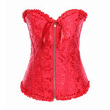 Fongt Zipper Jaclace Guard Waist-Beed Court Bouquet Close Abdomen Chest Corset