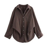 Fongt 2025 New Women's Fashion Simple Bat Sleeve Silk Shirt