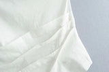 women fashion solid color one shoulder pleated Shirt blouses women irregular hem white roupas femininas chemise shirt