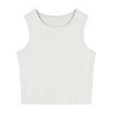 Fongt Women's Wear 2023 Summer Sleeveless Black Inside With Sexy Short Outside