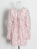 French Temperament Elegant Style Dress 2025 Summer New V-Neck Waist Thin Senior Feeling Long-Sleeved Dress