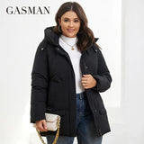 Winter Parkas Women Plus Size Long Classic zipper Design Pocket Hooded Loose Down Jacket Female Coat
