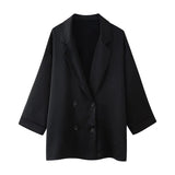 Fongt New Wrinkled Effect Blazer Loose Casual Trousers 4387130 4387030