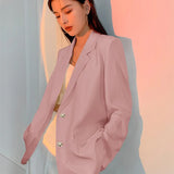 Fongt Suit Coat Female Senior Sense Spring And Autumn Thin Korean Version Loose Design Sense Small Long Sleeve Casual Small Suit-Outfit