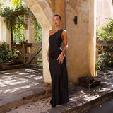 Fongt Spring And Summer Temperament To Self-Cultivated Maid Wind Open Fork Sexy Vertegding Dress Woman