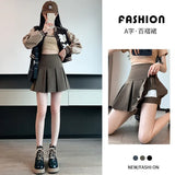 Fongt Skirt Women's Large Size 100-Fold Skirt 2025 New High-Rise Slim Small Man Anti-Walking Spring, Autumn And Winter A Short Skirt