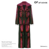 Fongt Spring New Personalized Graffiti Mesh Stitching Print Two Sets Of Fashion Set 1642