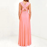 Elegant Evening Long Deep V Halter