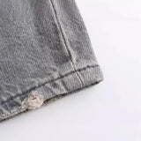 Fongt Long Leisure New Autumn 2025 Wide-Legged Jeans Women's Clothing