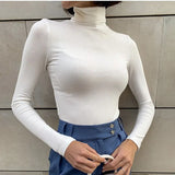 Elegant Basic Knitted Sweater Women 2020 Bottoming Skinny Female Warm Knitwear Casual Pullovers Ladies Solid