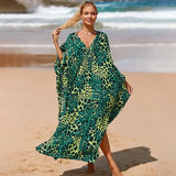 Fongt Robe Beach Coat Beach Vacation Sunscreen Long Dress Bikini Blouse Swimsuit Over A