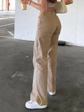 High Waisted Solid Flare Jeans-Outfit