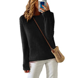 Fongt Sheintemu Autumn And Winter Long Sleeve Simple Solid Color Sweater New