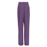 Fongt Spring 2023 New Commuter High Waist Loose Klein Blue Casual Pants And Women's Trousers-Outfit